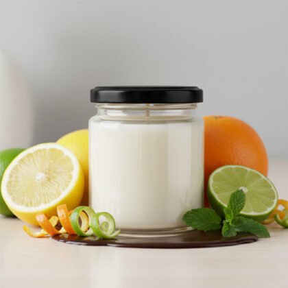 Velas aromáticas cítricas